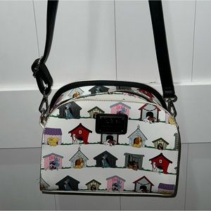 Loungefly Crossbody Disney Doghouses AOP EUC